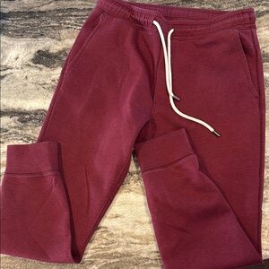 AE Burgundy Jogger Pants with Drawstring size Medium